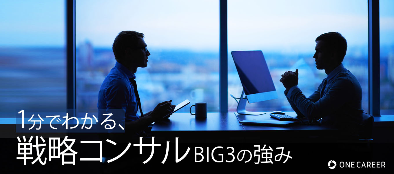 コンサル志望必見！戦略コンサルBIG3（マッキンゼー、BCG、ベイン）の
