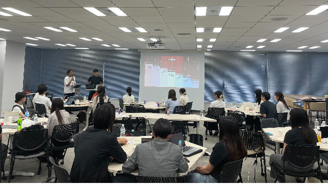 昨年の2weekインターン、最終FBの様子