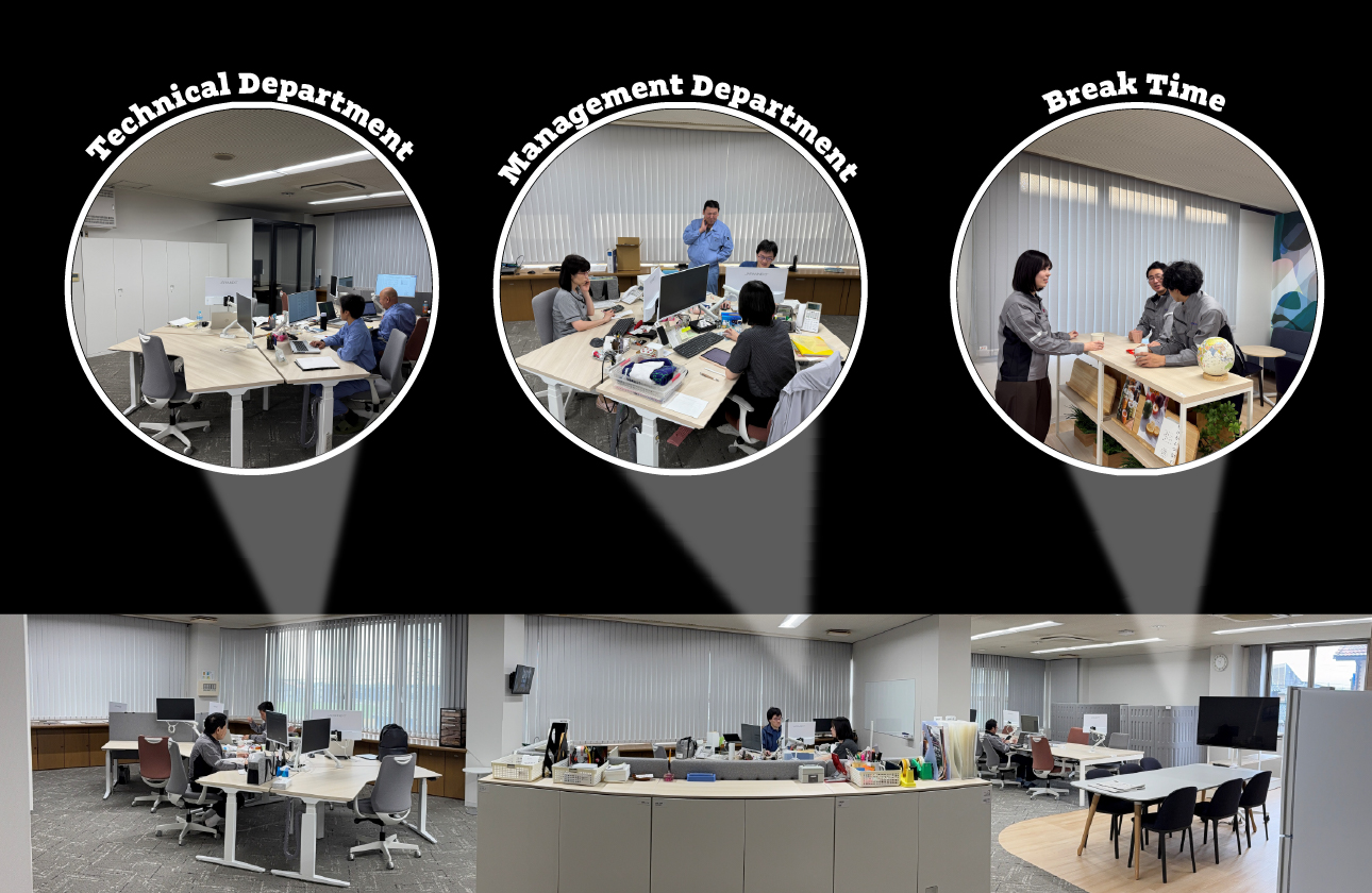 【職場環境】自由度が高く開放的なオフィス空間