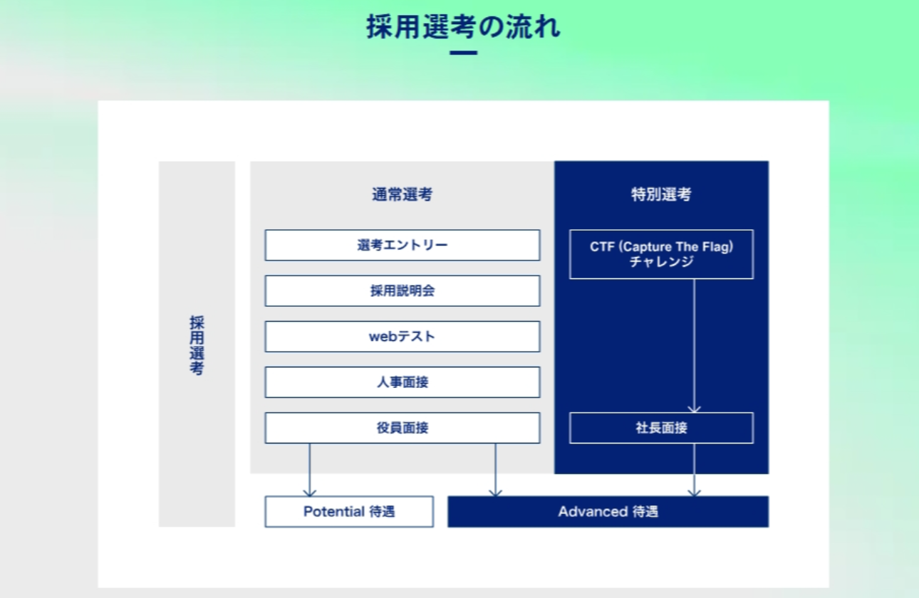 選考フロー（募集要項）
