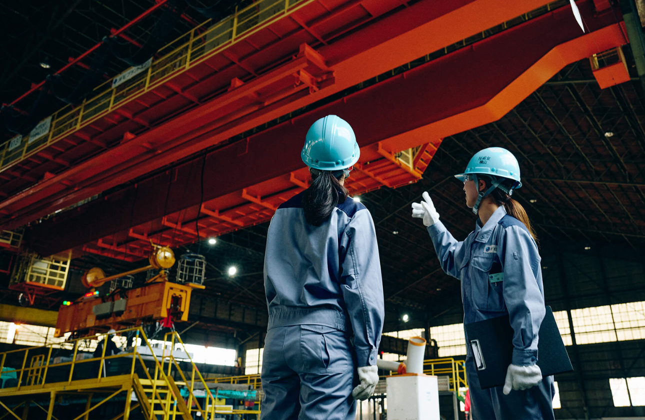 鉄も機械も巨大でとにかくスケールが大きい