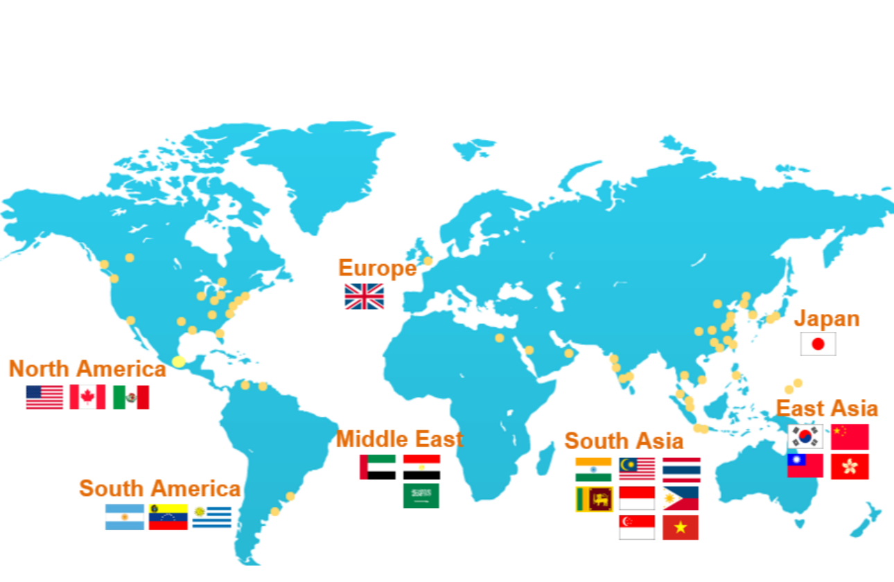 海外売上比率６割超！世界を舞台に活躍するグローバルな事業基盤
