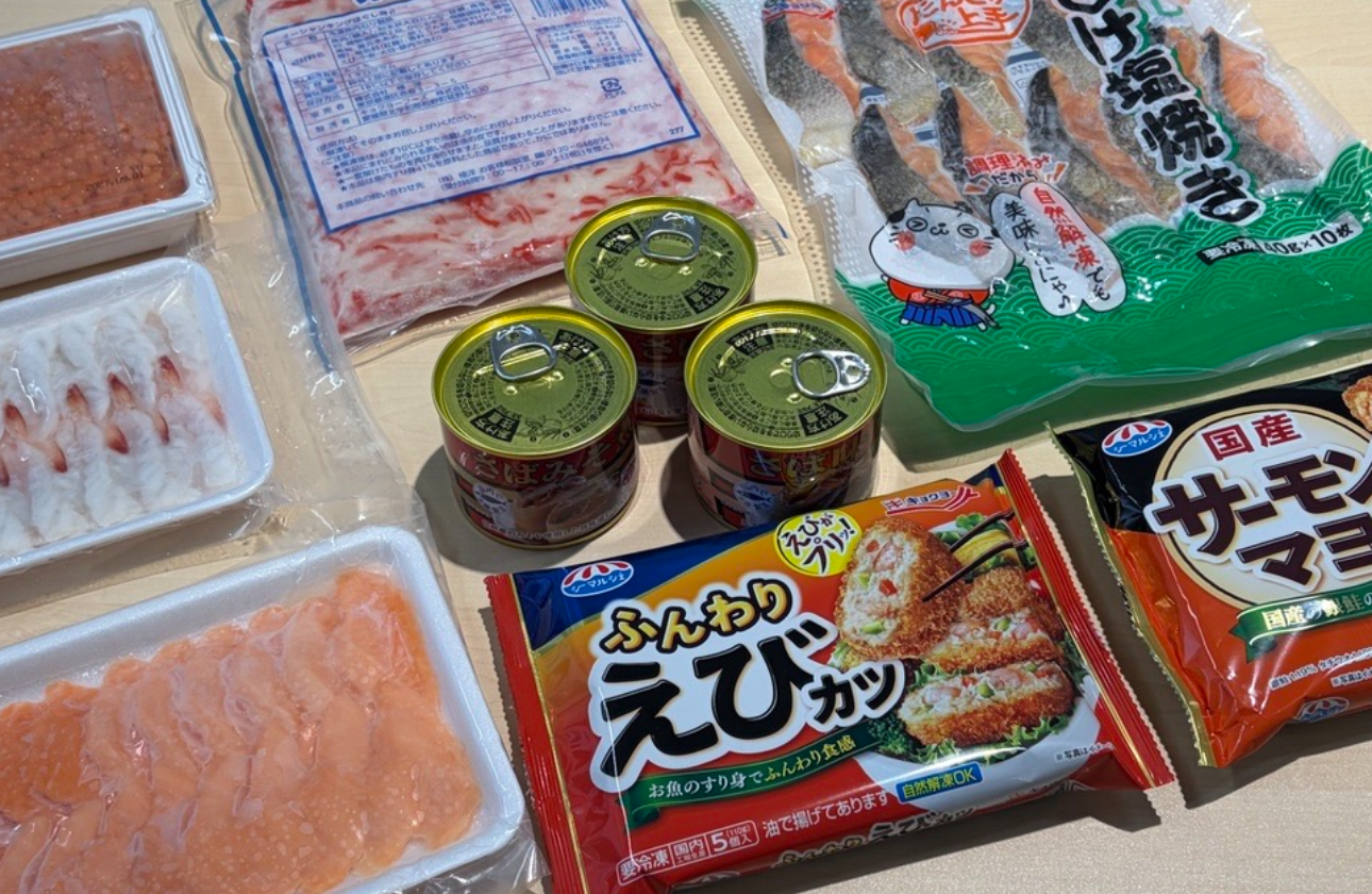 極洋では、強みである"魚"を活かした幅広い商品を販売しています。
