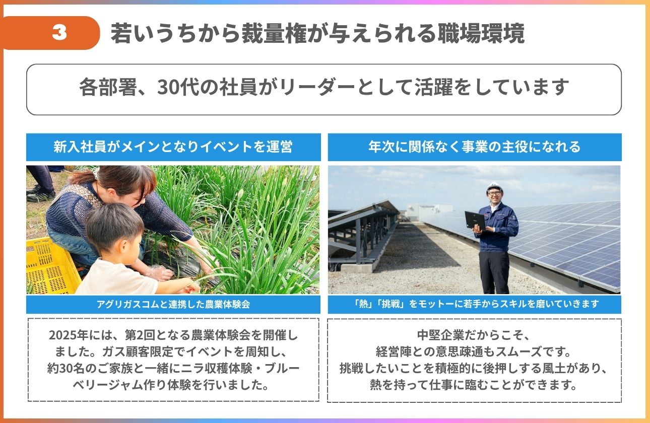 若手のうちから、事業の前線へ